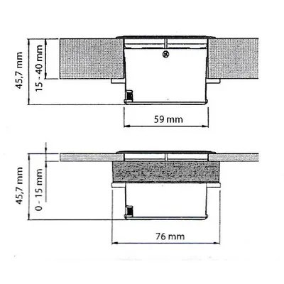 Gniazdo ELIPSA kolor inox 2x230V