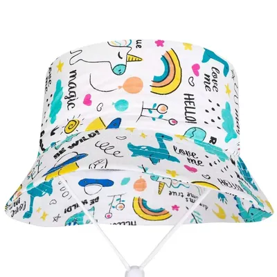 Kapelusz czapka BUCKET HAT nadruk dziecięcy