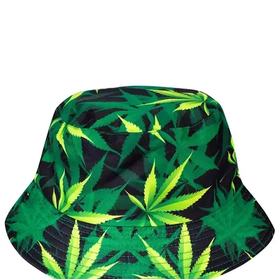 Czapka BUCKET HAT Kapelusz rybacki print listki