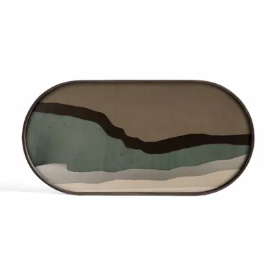 ETHNICRAFT - Taca dekoracyjna Graphite Wabi Sabi Glass M