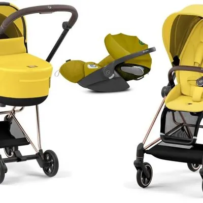 Cybex Mios 3.0 Wózek Głęboko-Spacerowy + Cybex Cloud Z I-Size Fotelik Samochodowy 0-13 kg Mustard Yellow