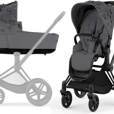 Cybex Priam 4.0 Wózek Głęboko-Spacerowy Dream Grey Simply Flowers