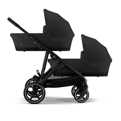 Cybex Gazelle S Wózek Głęboko-Spacerowy Bliźniaczy Rama Czarna Moon Black