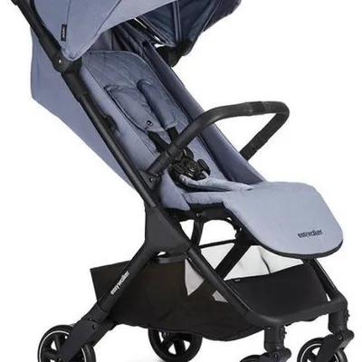 Easywalker Jackey Kompaktowy Wózek Spacerowy z Torbą Transportową Steel Grey