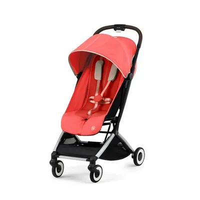 Cybex Orfeo Wózek Spacerowy Rama Srebrna Hibiscus Red