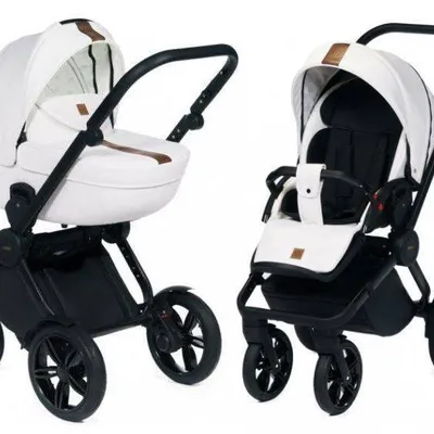 Dada Prams Luxor Wózek Głęboko-Spacerowy 2w1 White oiled