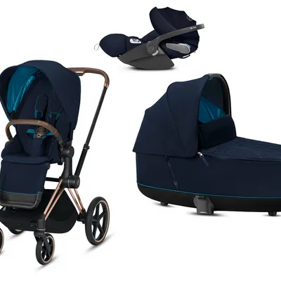 Cybex Priam 2.0 + Cloud Z I-size Wózek Głęboko-Spacerowy + Fotelik Samochodowy 0-13kg Nautical Blue