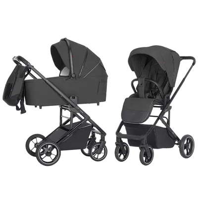 Carrello Alfa/W Wózek Głęboko-Spacerowy 2w1 Graphite Grey