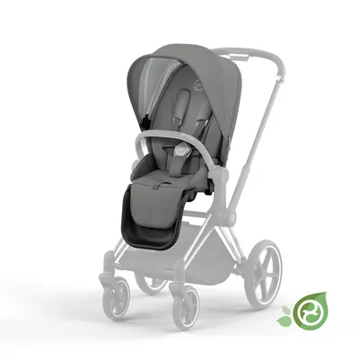 Cybex Conscious Green Leaf Priam 4.0 Tapicerka Siedziska Eco Pearl Grey