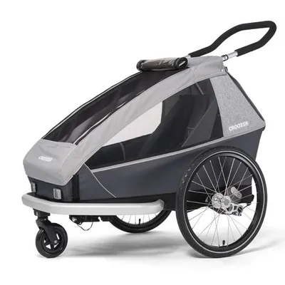 Croozer Kid Keeke 1 Przyczepka Stone Grey