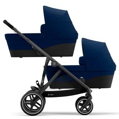 Cybex Gazelle S Wózek Bliźniaczy Navy Blue rama Black