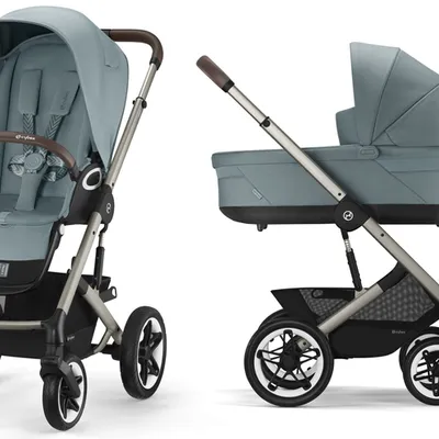 Cybex Talos S Lux Wózek Głęboko-Spacerowy Rama Taupe Sky Blue