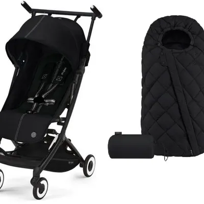 Cybex Libelle Wózek Spacerowy Moon Black 2023 + Snogga 2 Gratis