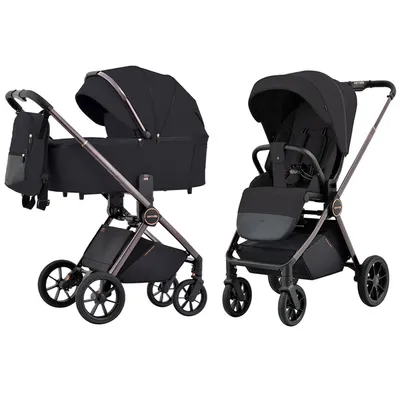 Carrello Ultra Wózek Głęboko-Spacerowy 2w1 Night Black