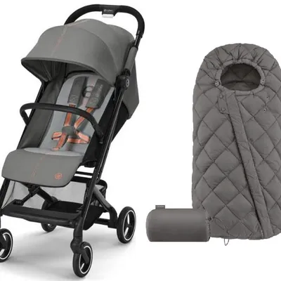 Cybex Beezy Wózek Spacerowy Lava Grey 2023 + Snogga 2 Gratis