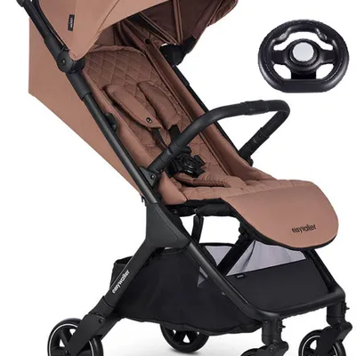 Easywalker Jackey Kompaktowy Wózek Spacerowy z Torbą Transportową + Kieorwnica Pecan Brown