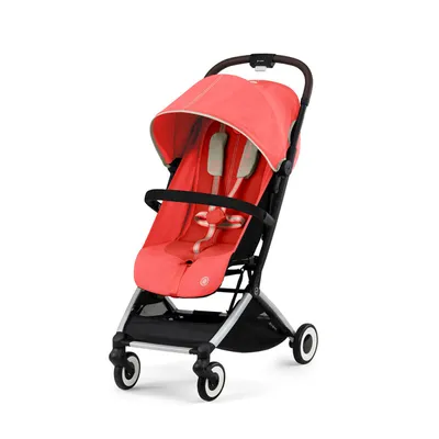 Cybex Orfeo Wózek Spacerowy Rama Srebrna Hibiscus Red + Pałąk