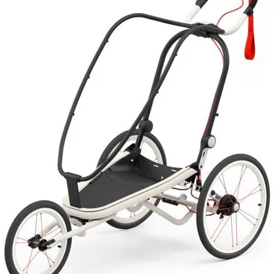 Cybex Zeno Stelaż Przyczepki Do Biegania Do Roweru Cybex Sports Kremowa z Pomarańczowymi Detalami