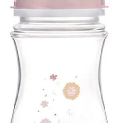 Canpol Babies EasyStart Newborn Baby Butelka szerokootworowa antykolkowa EasyStart 240ml 35/217_pin Pink