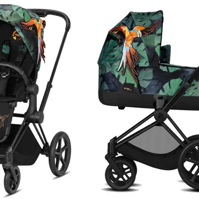 Cybex ePRIAM 2.0 Wózek Głęboko-Spacerowy 2w1 Birds of Paradise