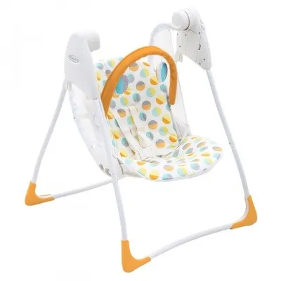 Graco Baby Delight 80'S Circles Huśtawka Yellow