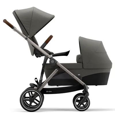 Cybex Gazelle S Wózek Bliźniaczy Rok po Roku Soho Grey rama Taupe