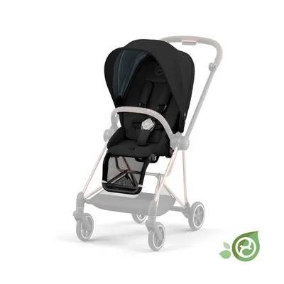 Cybex Conscious Green Leaf Mios 3.0 Tapicerka Siedziska Eco Onyx Black