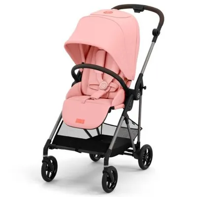 Cybex Melio New Wózek Spacerowy Rama Taupe Hibiscus Red