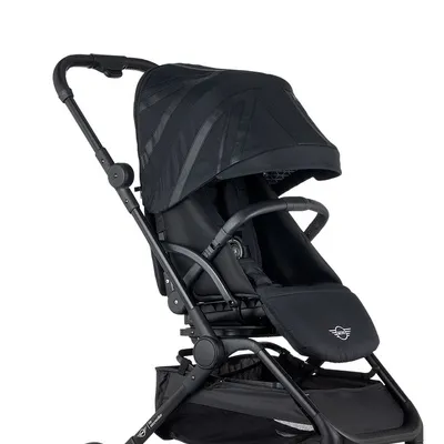 Mini by Easywalker Buggy Turn Kompaktowy Wózek Spacerowy z Obrotowym Siedziskiem 360 Oxford Black