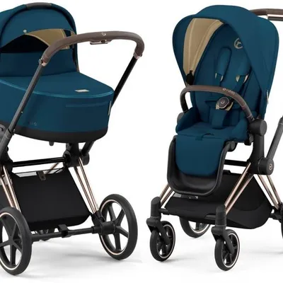 Cybex Priam 4.0 Wózek Głęboko-Spacerowy Mountain Blue