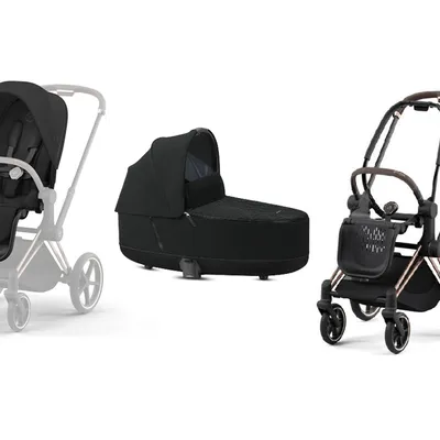 Cybex Priam 4.0 Wózek Spacerowy Sepia Black + Gondola 2.0 Deep Black