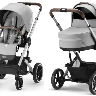 Cybex Balios S Lux Wózek Gł��boko-Spacerowy Lava Grey 2023 Srebrna Rama