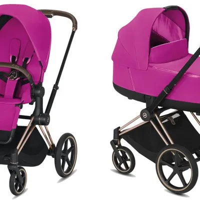 Cybex ePRIAM 2.0 Wózek Głęboko-Spacerowy 2w1 Fancy Pink