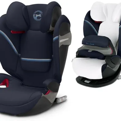 Cybex Solution S-Fix Fotelik Samochodowy 15-36kg Navy Blue + Letnia Tapicerka