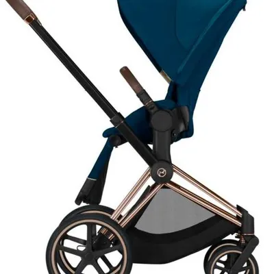 Cybex e-Priam 3.0 Rama ze Stelażem Siedziska + Tapicerka Wózek Spacerowy Mountain Blue