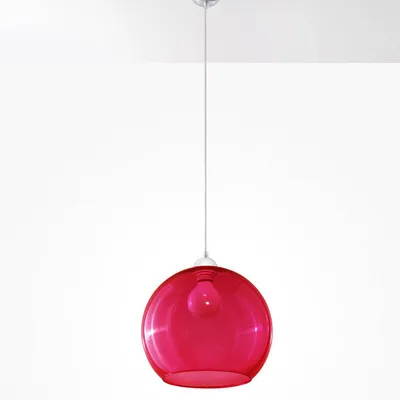 Lampa wisząca BALL czerwony