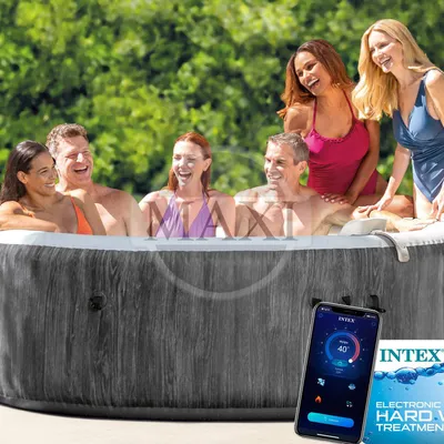 DMUCHANE SPA JACUZZI GREYWOOD 216x71 cm 6 os. WiFi - INTEX 28442