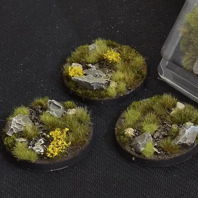 Gamers Grass: Bases Round - Highland 50 mm (3 szt.)