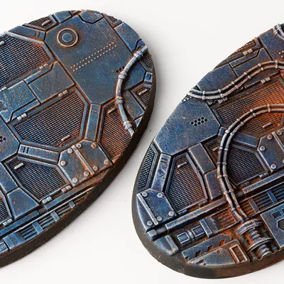 Gamers Grass: Bases Oval - Spaceship Corridor 90 mm (2 szt.)