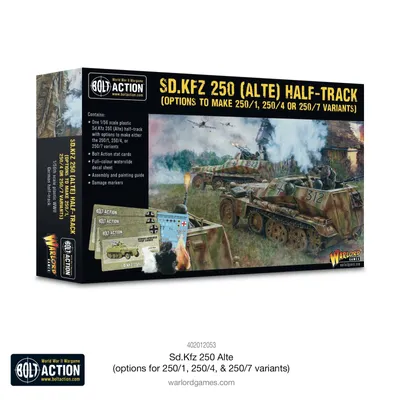 BOLT ACTION Sd.Kfz 250 (Alte) Half-Track (Options for 250/1, 250/4, 250/7)