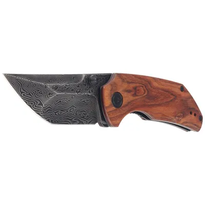 Nóż składany CIVIVI Thug 2 Cuibourtia Wood, Black Damascus by Matt Christensen (C20028C-DS1)