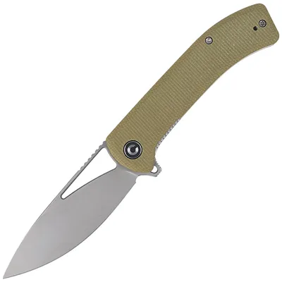 Nóż składany CIVIVI Riffle Olive Micarta, Gray Stonewashed (C2024B)