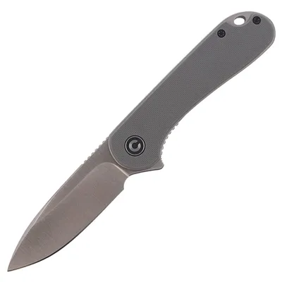 Nóż składany CIVIVI Elementum Flipper Gray G10, Satin Finish (C907B)