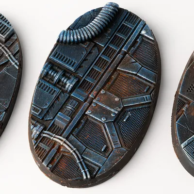 Gamers Grass: Bases Oval - Spaceship Corridor 75 mm (3 szt.)