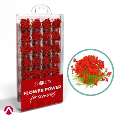 Scale 75: Flower Power - Red Flowers