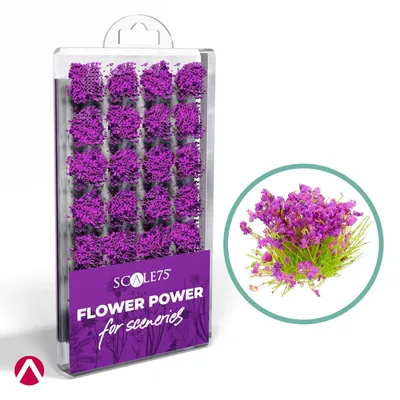 Scale 75: Flower Power - Purple Flowers