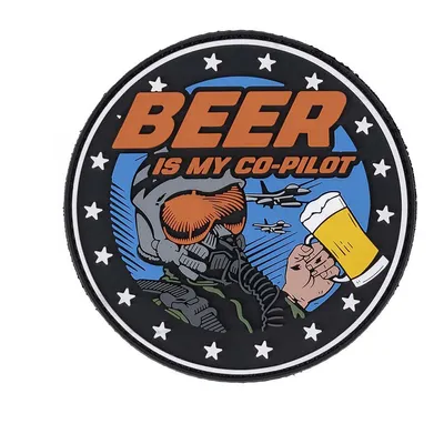 Naszywka 3D PVC Beer is my Co-pilot 101 INC