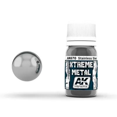 AK Interactive XTREME METAL STAINLESS STEEL 30ML