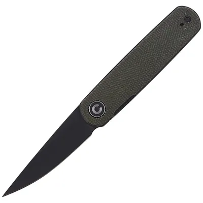 Nóż składany CIVIVI Lumi Green Micarta, Black Stonewashed by Justin Lundquist (C20024-1)