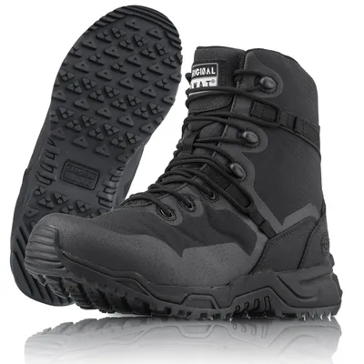 Altama - Buty wojskowe z zamkiem bocznym SWAT Alpha Fury 8’’ - Wysokie - Czarne - 177501